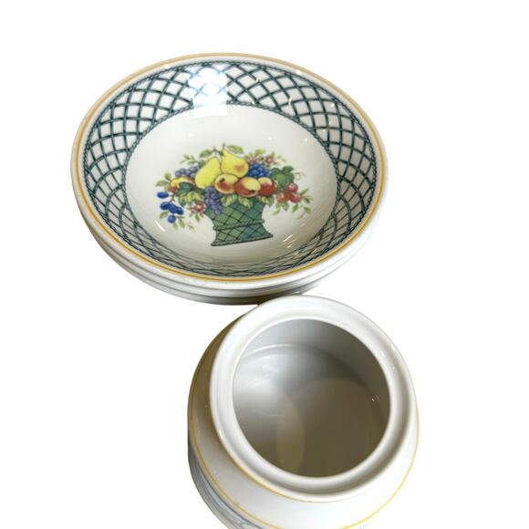 Villeroy & Boch 'Basket' anno 1785 Germany Vitro Porzellan-Lot of 12 Pieces - Picture 6 of 7